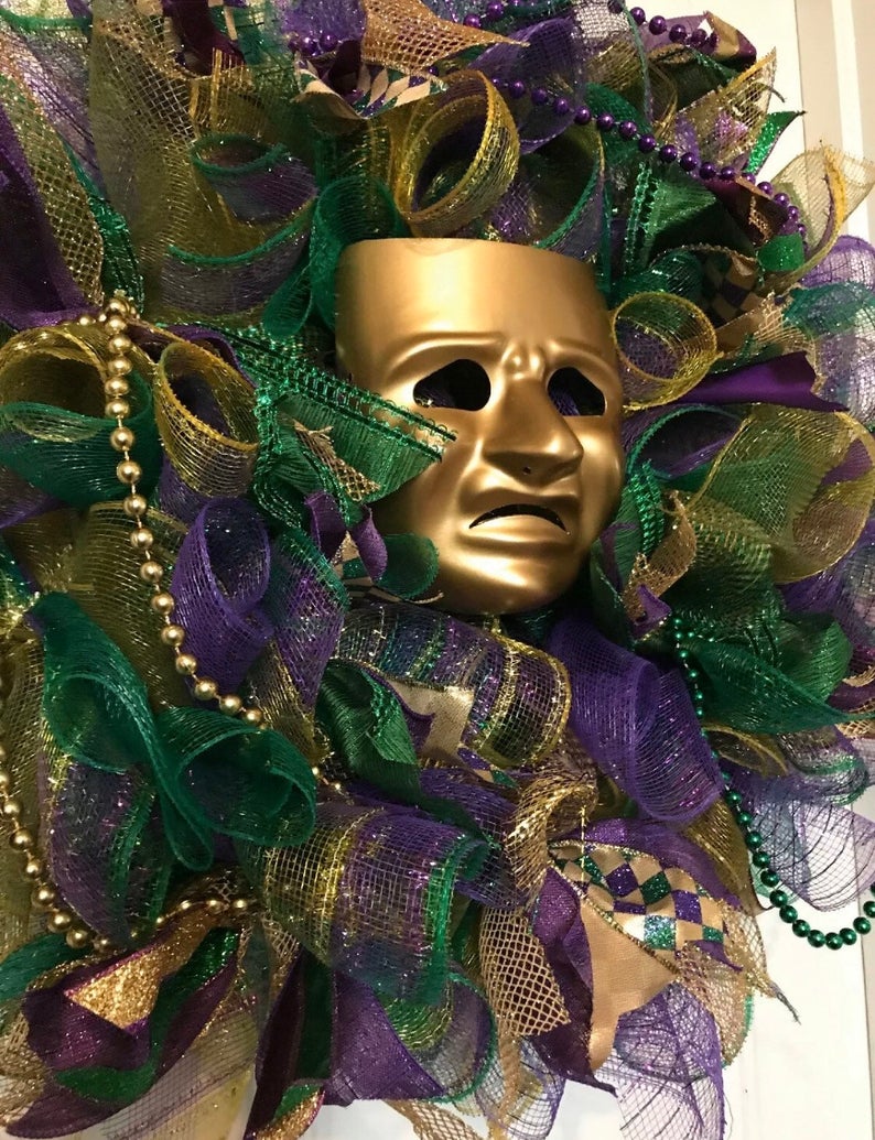 DIY Mardi Gras/ Carnival Ideas  Mardi gras crafts, Mardi gras decorations, Mardi  gras wreath