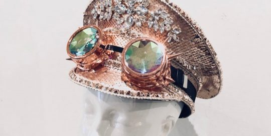 Goggle Rose Gold Hats