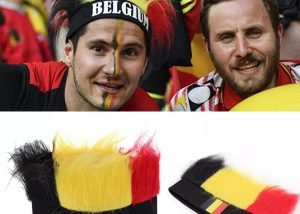 Fans Wig Props Crazy Brazilian Soccer Cheer Headwear Brazil Football Fans Hat Costume Accessories for OlympicWorld CupFestival EventsInternational Festival