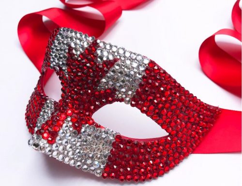 Half Face Rhinestone Mask Crystal Party Navy Diamond Mask