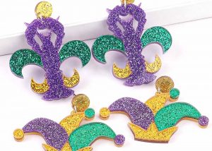 Mardi Gras Carnival Earrings