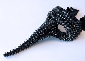 Studly Casanova Black Spikes Masquerade Mask