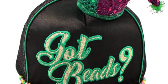 Mardi Gras Pearl 3D Hat with Sequin Jester Hat