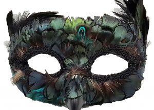 Peacock Feather Masquerade Mask-Style A