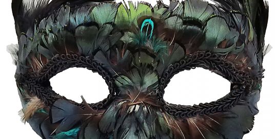 Peacock Feather Masquerade Mask-Style A
