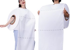 Halloween Couple Toilet Paper Costume For Fun Dress