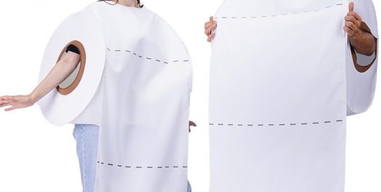 Halloween Couple Toilet Paper Costume For Fun Dress