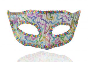 Rainbow Sequin Mask Party Pride Mask