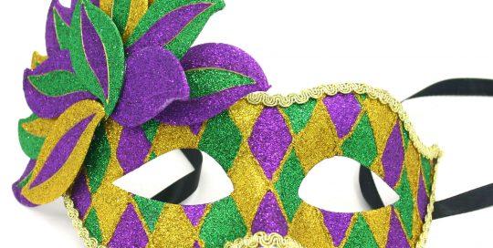 Mardi Gras PGG Glitter Eye Fat Tuesday Mask
