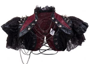Lace Rivet Steampunk Shawl Vintage Stage Costume