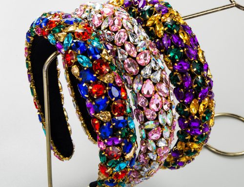 Luxury Carnival Hair Hoops Inlaid with Diamond Baroque Hair Accessories