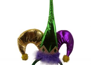 Metallic Mardi Gras Jester Headband