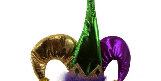 Metallic Mardi Gras Jester Headband