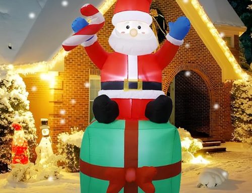 6FT Blow Up Cute Santa Claus Deco For Xmas