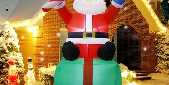 6FT Blow Up Cute Santa Claus Deco For Xmas