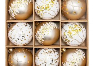 Christmas Ball Gift Box 6cm/9pcs Navidad Ornament Sphere Set Christmas Tree Decoration Pendant
