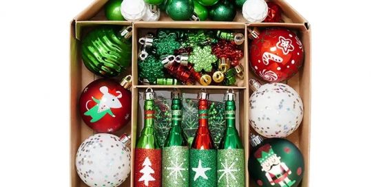 Xmas Navidad Weihnachten Baum Ornamente-Green