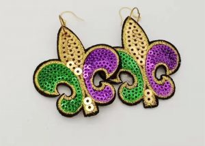 Mardi Gras Earrings-Classic