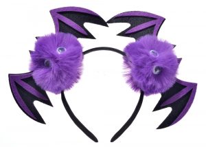 Halloween Plush Bat Decor Hair Hoop Party Hair Accessories