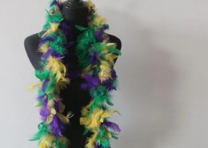 Mardi Gras Ostrich PGG Feather Boa