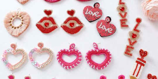 Valentine‘ s Day Beaded Earrings Jewelry