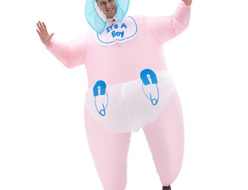 Cute Pink Baby Inflatable Mascot Costume