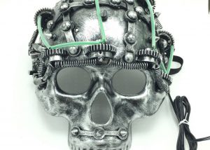 LED Lighting Up Skull Head Steampunk Maske-LGPC