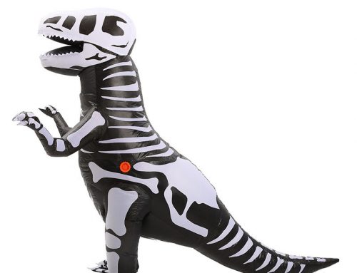 Inflatable Skeleton T-Rex Dinosaur Costume