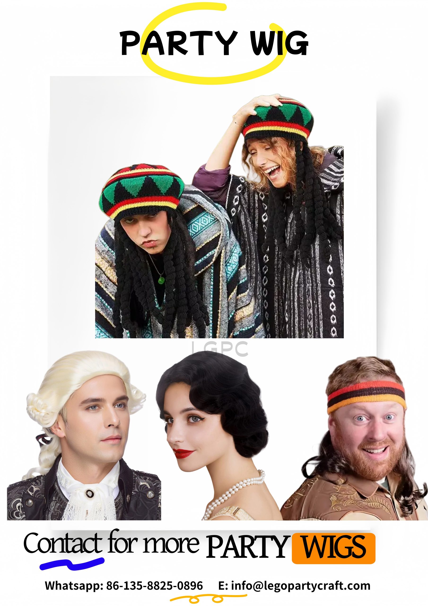 Costume Party Wig Costume Party Wig Supplier，One Stop For All Costume Accessories-LGPC