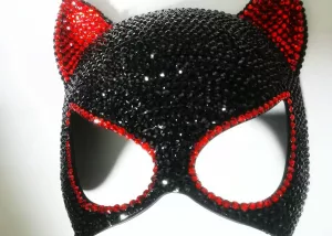 Sparkly Halloween Mask Carnival Mask-Catwoman Mask