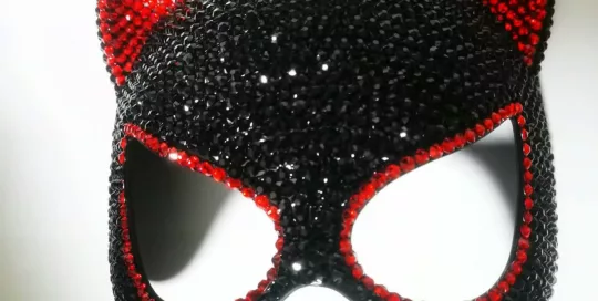 Sparkly Halloween Mask Carnival Mask-Catwoman Mask