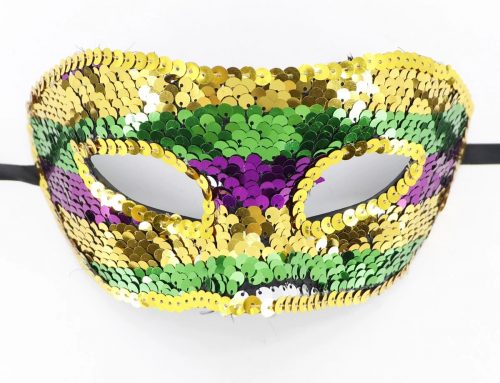 Mardi Gras Carnival Sequin Mask