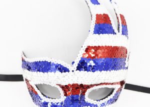 Sequined Flame Mask for Carnival Party Giveaway