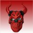 Halloween Skull Mask with Horn