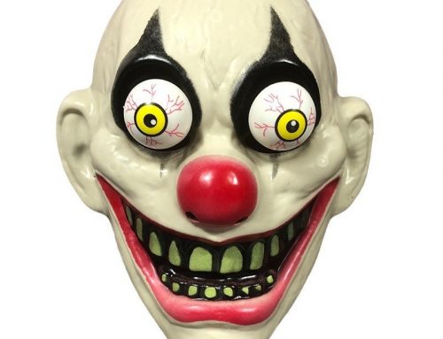 Halloween Scary Clown Full Face Mask, Horror Cosplay Masks for Haunted House & Escape Room Decorations