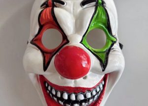 Scary Full Head Clown Mask, Horror Cosplay Mask for Haunted House & Halloween Party