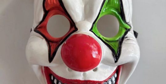 Scary Full Head Clown Mask, Horror Cosplay Mask for Haunted House & Halloween Party